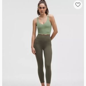 lululemon Army Green High-Rise Ankle Leggings Women's Size XSmall Spandex
